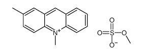 2,10-dimethylacridin-10-ium,methyl sulfate Structure