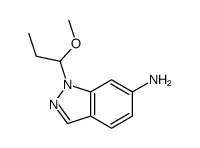1-(1-Methoxypropyl)-1H-indazol-6-amine结构式