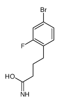 4-(4-bromo-2-fluorophenyl)butanamide structure
