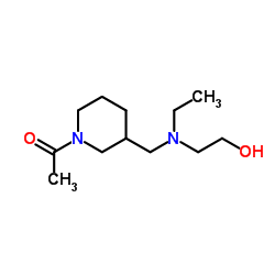 1-(3-{[Ethyl(2-hydroxyethyl)amino]methyl}-1-piperidinyl)ethanone Structure