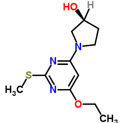 (S)-1-(6-Ethoxy-2-Methylsulfanyl-pyrimidin-4-yl)-pyrrolidin-3-ol Structure