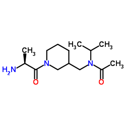 N-{[1-(L-Alanyl)-3-piperidinyl]methyl}-N-isopropylacetamide Structure