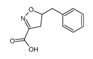 5-benzyl-4,5-dihydro-1,2-oxazole-3-carboxylic acid结构式