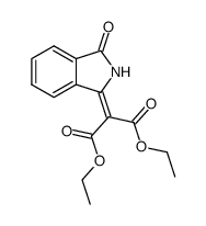 (3-oxo-isoindolin-1-ylidene)-malonic acid diethyl ester结构式