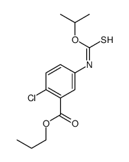 propyl 2-chloro-5-(propan-2-yloxycarbothioylamino)benzoate结构式