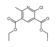 diethyl 2-chloro-6-methylpyridine-3,5-dicarboxylate结构式