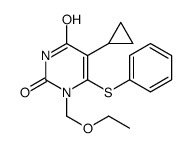 5-cyclopropyl-1-(ethoxymethyl)-6-phenylsulfanylpyrimidine-2,4-dione Structure