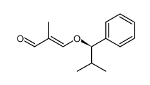 (E)-2-Methyl-3-((R)-2-methyl-1-phenyl-propoxy)-propenal Structure