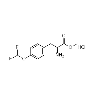 Methyl (S)-2-amino-3-(4-(difluoromethoxy)phenyl)propanoate hydrochloride structure