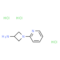 1-(Pyridin-2-yl)azetidin-3-amine trihydrochloride结构式