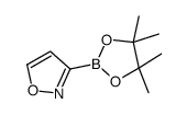 3-(4,4,5,5-tetramethyl-1,3,2-dioxaborolan-2-yl)-1,2-oxazole结构式