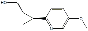 ((1S,2S)-2-(5-methoxypyridin-2-yl)cyclopropyl)methanol结构式