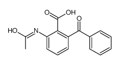 2-(Acetylamino)-6-benzoylbenzoic acid结构式