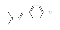 (E)-p-chlorobenzaldehyde N,N-dimethylhydrazone Structure