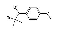 1-(1,2-dibromo-2-methylpropyl)-4-methoxybenzene结构式