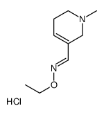 (E)-N-ethoxy-1-(1-methyl-3,6-dihydro-2H-pyridin-5-yl)methanimine,hydrochloride结构式