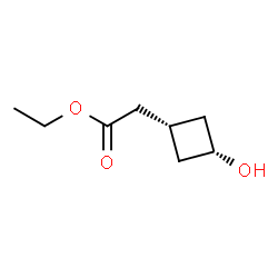 Ethyl2-(cis-3-hydroxycyclobutyl)acetate结构式