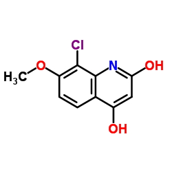 8-Chloro-4-hydroxy-7-methoxy-2(1H)-quinolinone结构式