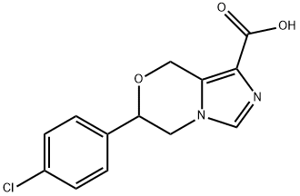 6-(4-Chloro-phenyl)-5,6-dihydro-8H-imidazo[5,1-c][1,4]oxazine-1-carboxylic acid图片