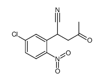 2-(5-chloro-2-nitrophenyl)-4-oxopentanenitrile Structure