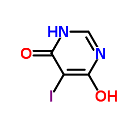 6-Hydroxy-5-iodo-4(1H)-pyrimidinone Structure
