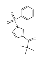 3-pivaloyl-1-phenylsulfonylpyrrole Structure