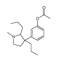 [3-(1-methyl-2,3-dipropylpyrrolidin-3-yl)phenyl] acetate结构式