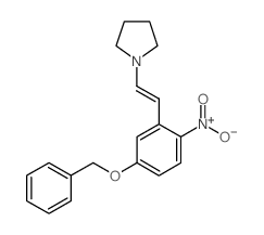 1-[2-(5-Benzyloxy-2-nitrophenyl)vinyl]pyrrolidine Structure