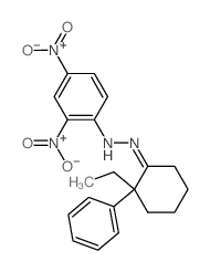 N-[(2-ethyl-2-phenylcyclohexylidene)amino]-2,4-dinitroaniline结构式