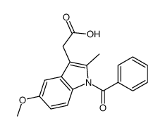 2-(1-benzoyl-5-methoxy-2-methylindol-3-yl)acetic acid结构式