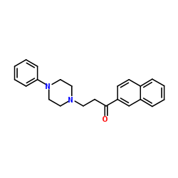 1-(2-Naphthyl)-3-(4-phenyl-1-piperazinyl)-1-propanone结构式