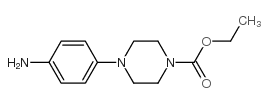 4-(4-氨基苯基)四氢-1(2H)-吡嗪羧酸乙酯结构式