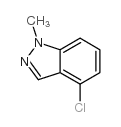 4-氯-1-甲基-1H-吲唑结构式