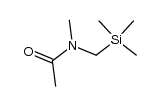 N-Methyl-N-[(trimethylsilyl)methyl]acetamide结构式