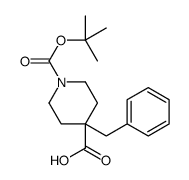 (S)-3-苄基-1-(叔丁氧基羰基)哌啶-3-羧酸结构式