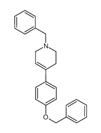 1-benzyl-4-(4-(benzyloxy)phenyl)-1,2,3,6-tetrahydropyridine Structure