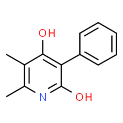 2(1H)-Pyridinone, 4-hydroxy-5,6-dimethyl-3-phenyl- (9CI) picture