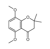 5,8-dimethoxy-2,2-dimethyl-4-chromanone Structure