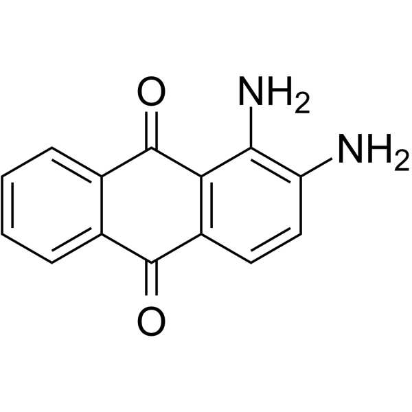 1,2-二氨基蒽醌结构式