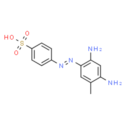 p-[(4,6-diamino-m-tolyl)azo]benzenesulphonic acid structure