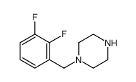 1-(2,3-DIFLUORO-BENZYL)-PIPERAZINE Structure