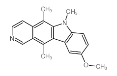 6H-Pyrido[4,3-b]carbazole,9-methoxy-5,6,11-trimethyl- Structure