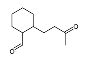 2-(3-oxobutyl)cyclohexane-1-carbaldehyde结构式