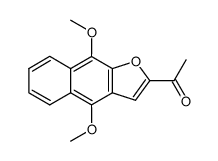 2-acetyl-4,9-dimethoxy-naphtho[2,3-b]furan结构式