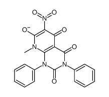 8-methyl-6-nitro-2,4,5-trioxo-1,3-diphenylpyrido[2,3-d]pyrimidin-7-olate Structure