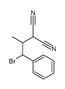 2-(1-bromo-1-phenylpropan-2-yl)propanedinitrile Structure