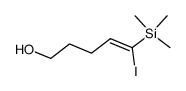 (4Z)-5-iodo-5-trimethylsilanyl-pent-4-en-1-ol结构式