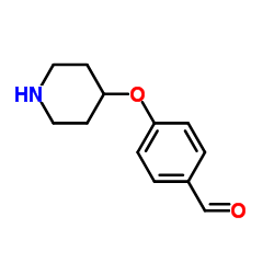 4-(4-Piperidinyloxy)benzaldehyde structure