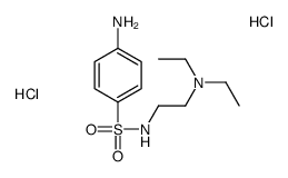 4-amino-N-[2-(diethylamino)ethyl]benzenesulfonamide,dihydrochloride Structure