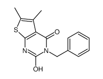 3-benzyl-5,6-dimethyl-1H-thieno[2,3-d]pyrimidine-2,4-dione结构式